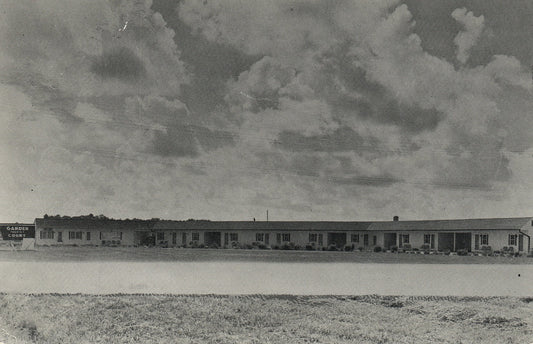 Real Photo Garden Tourist Court Dover Deleware DE Postcard