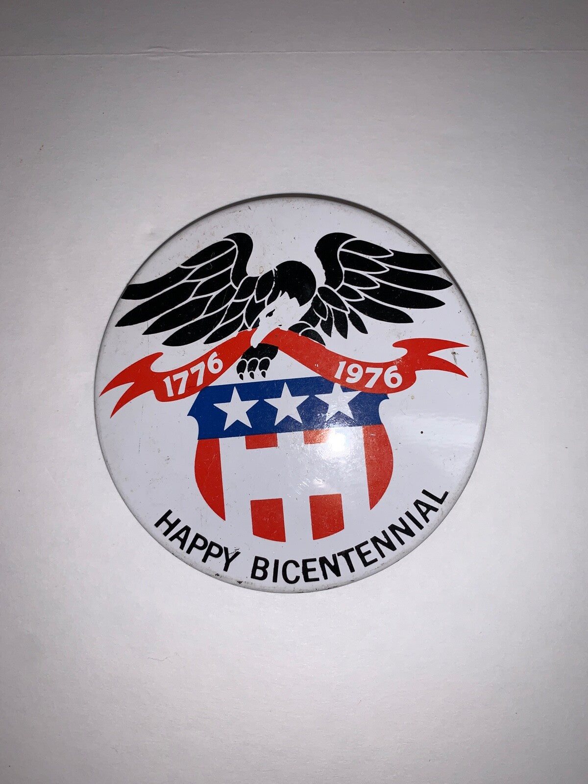  Vintage Happy Bi-Centennial 3" Pinback