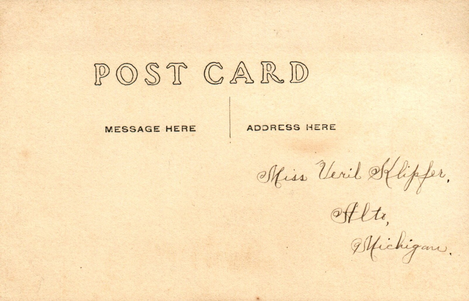 Real Photo North Side of State St. Looking East in Hastings Michigan MI Postcard