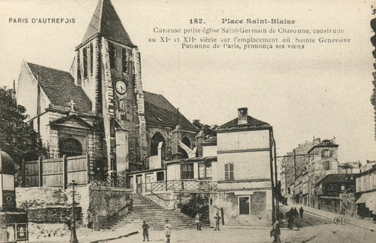 182. Place Saint-Blaise French France Postcard