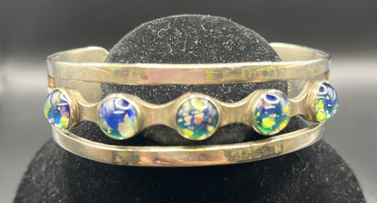 Mexican Silver Cuff Bracelet Sterling Silver 925