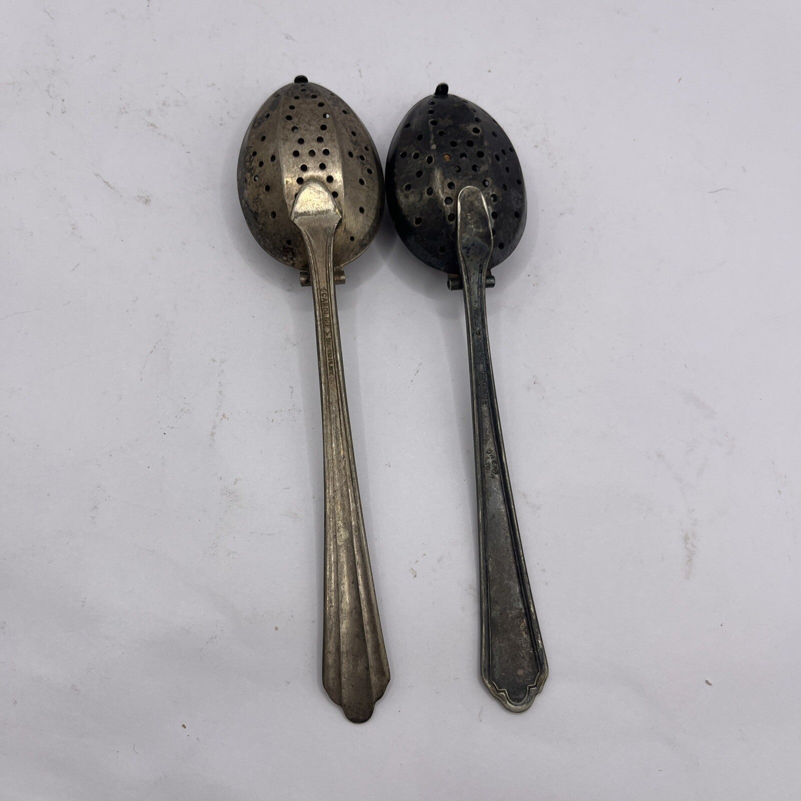 2 Tea Infuser Strainer Spoon One Is Wm A Rogers A1 Plus Oneida Silverplate