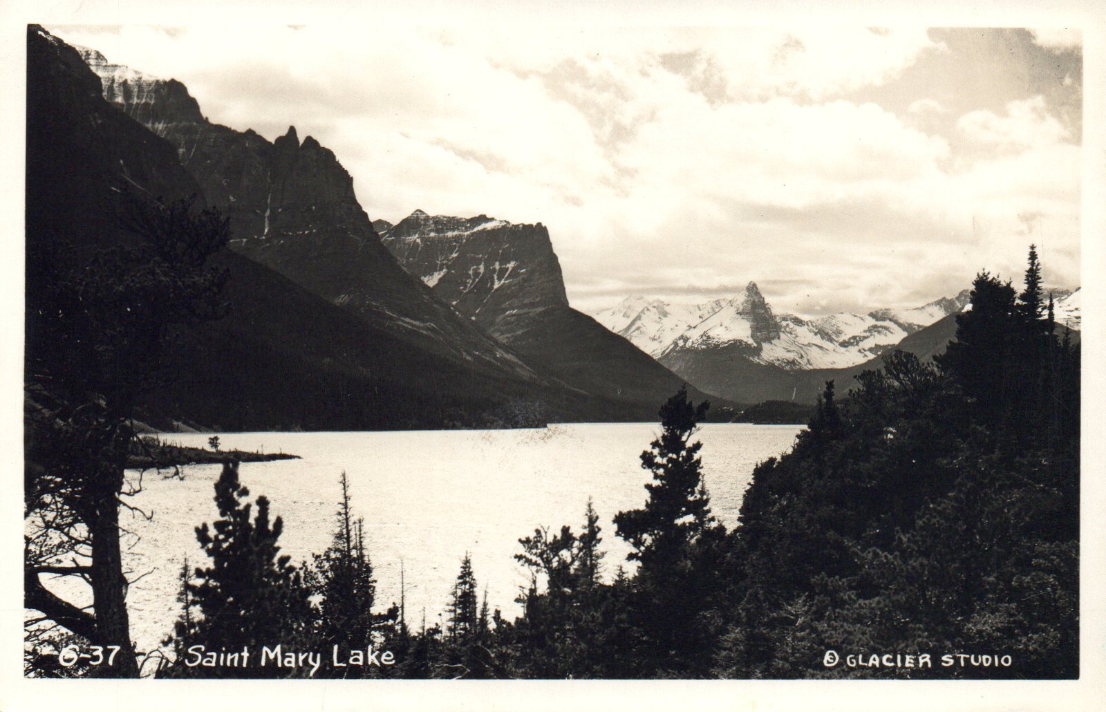 Saint Mary Lake Glacier National Park MT Montana Postcard