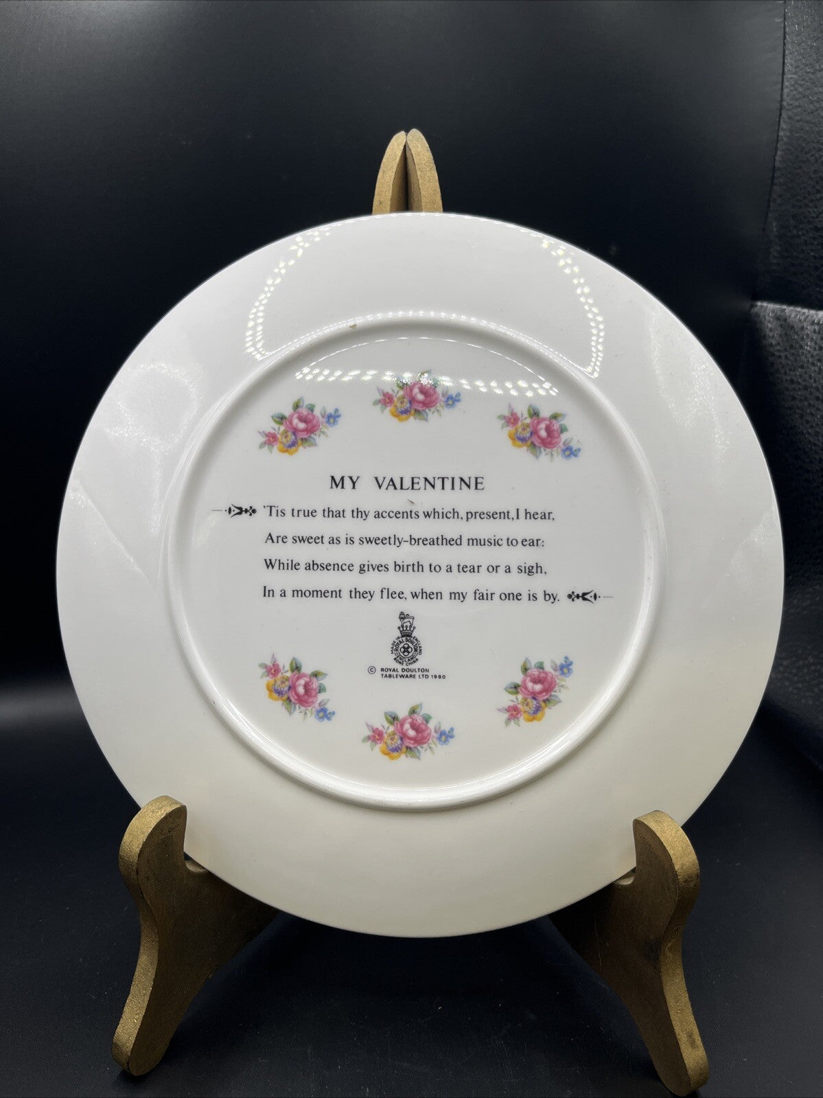 Vintage Royal Doulton “My Valentine” Plate 1981