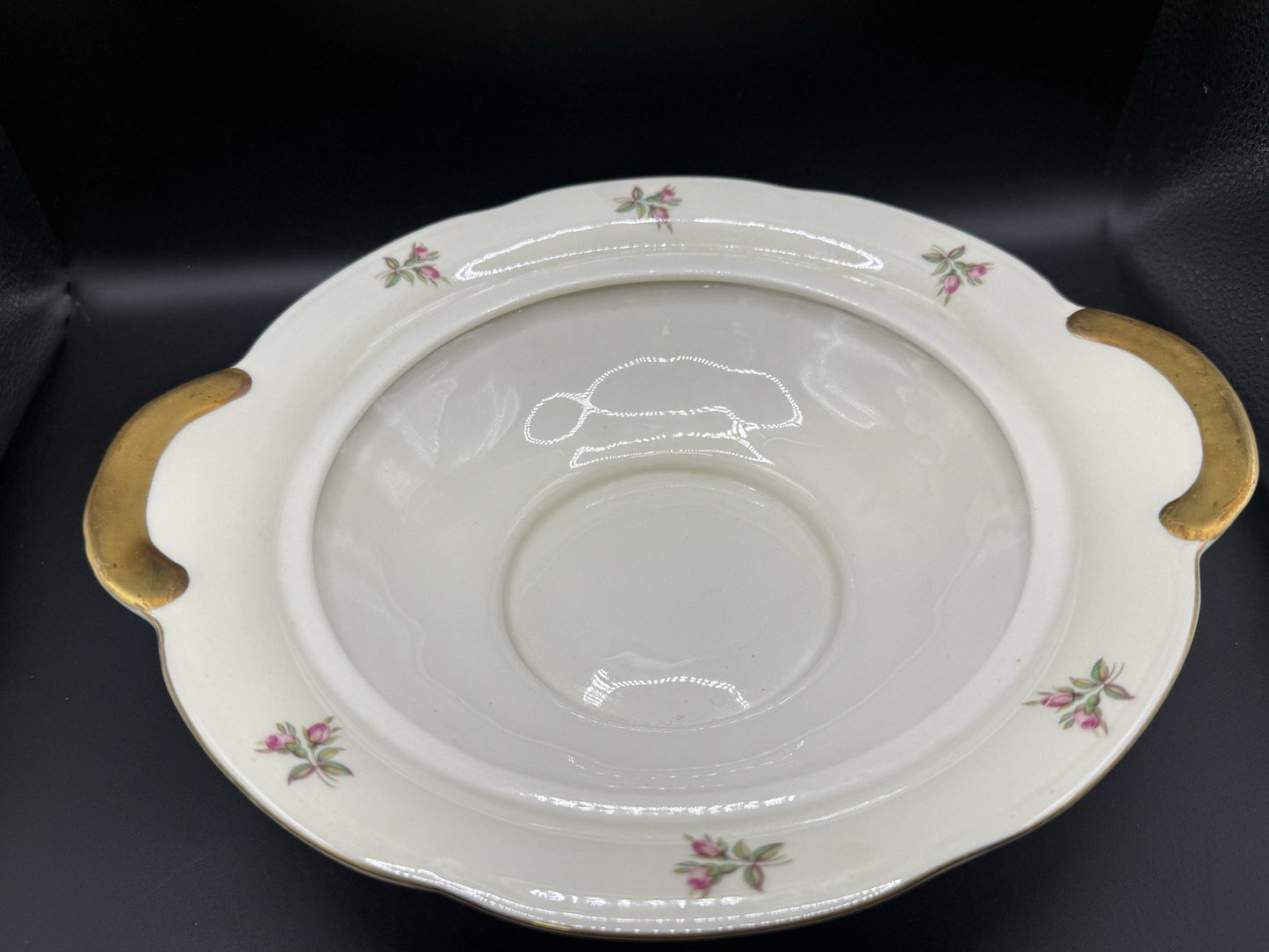 Theodore Haviland Delaware  Pink Roses New York Casserole Dish with Lid