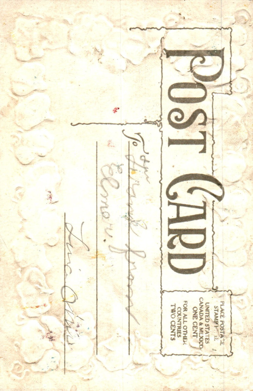 Girl True Love with Purple Pansies embossed