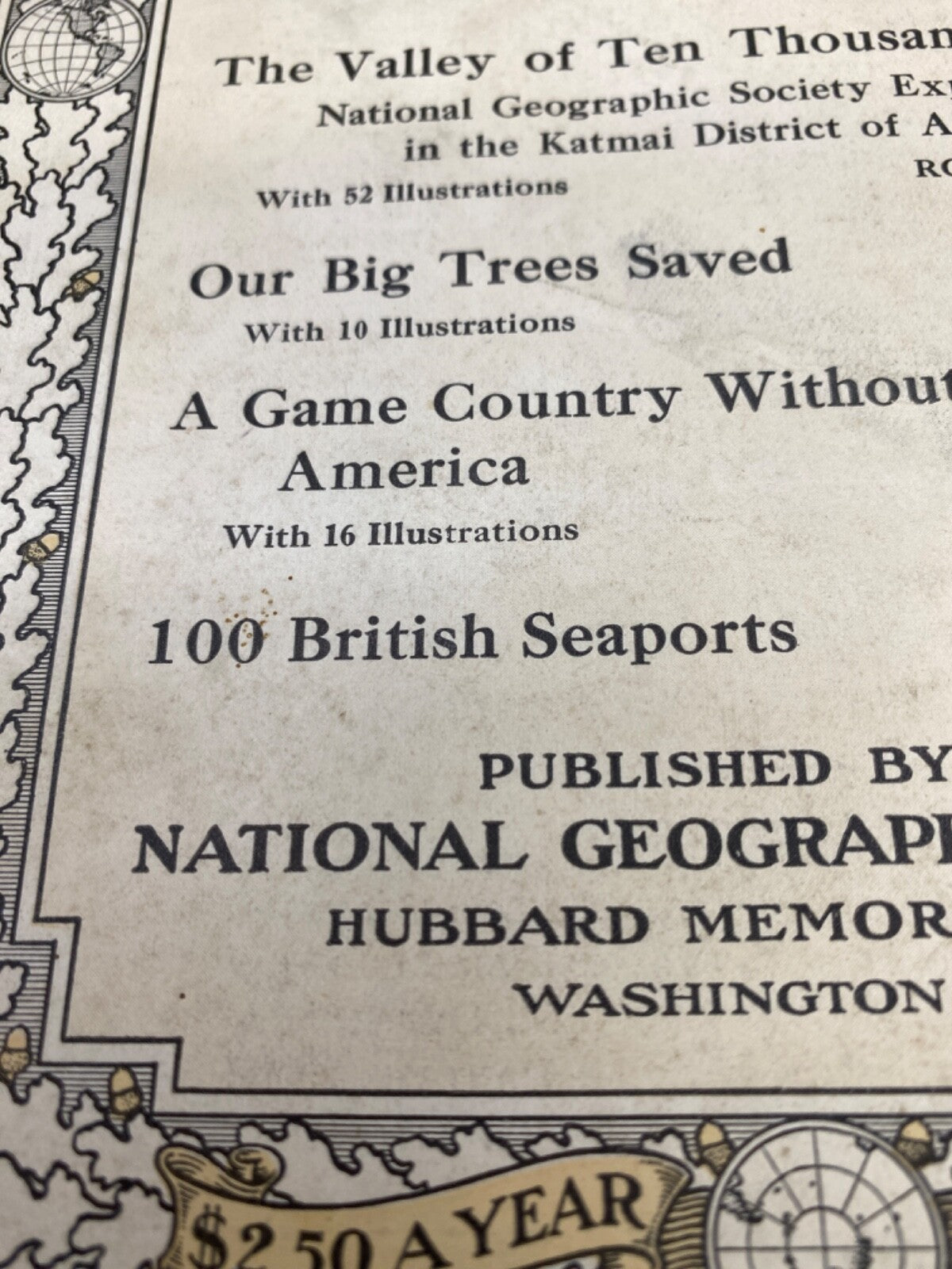 RARE National Geographic-JAN 1917 100 BRITISH SEAPORTS.