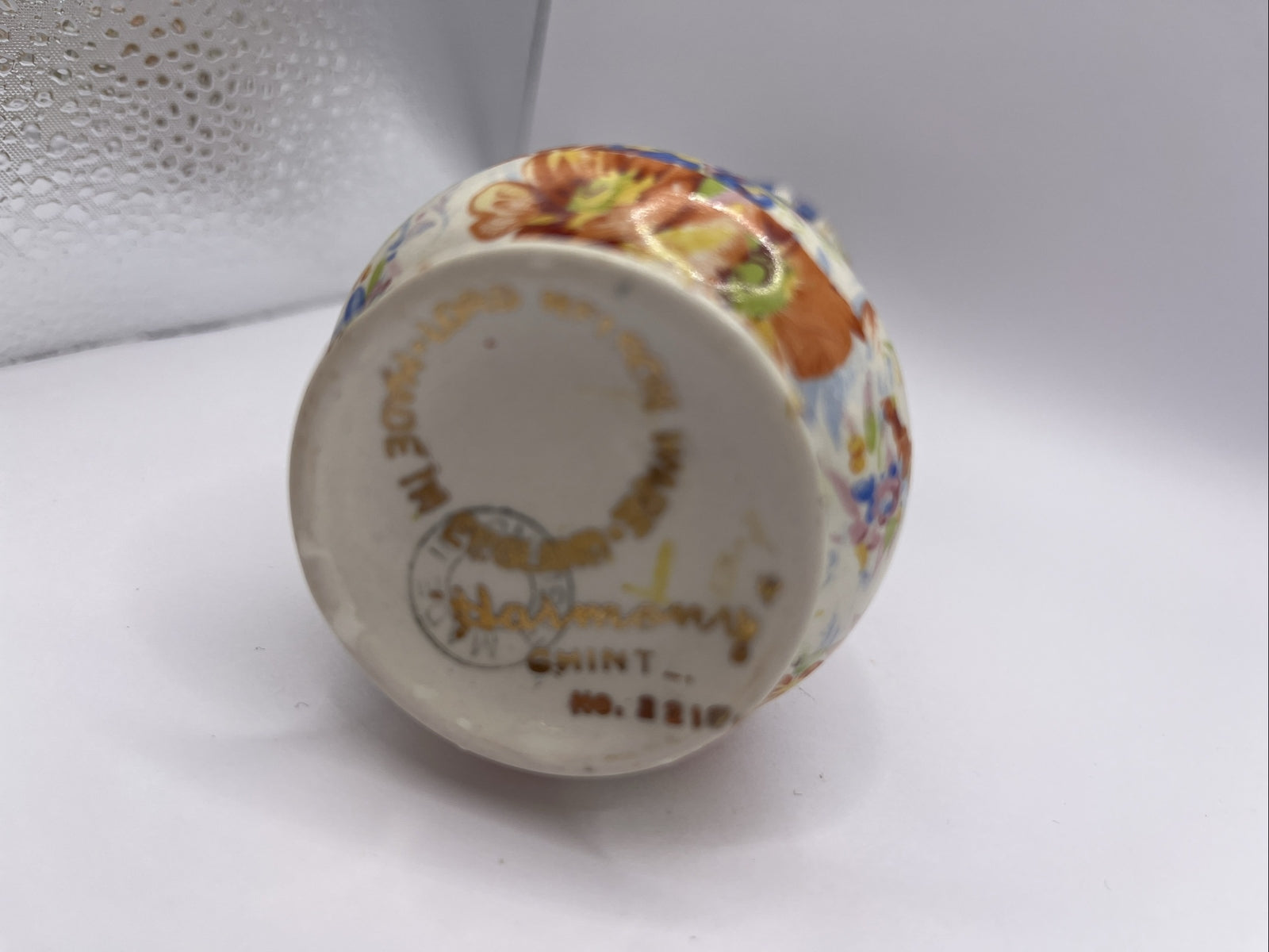 Lord Nelson china Anemone English chintz pattern bud vase