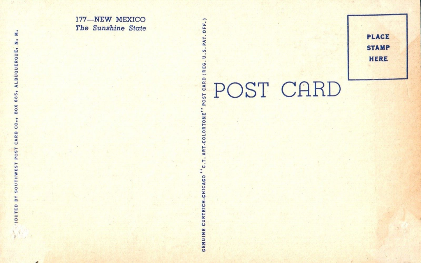 New Mexico Indian Man with Passage By Anna B. Stevenson NM New Mexico Postcard