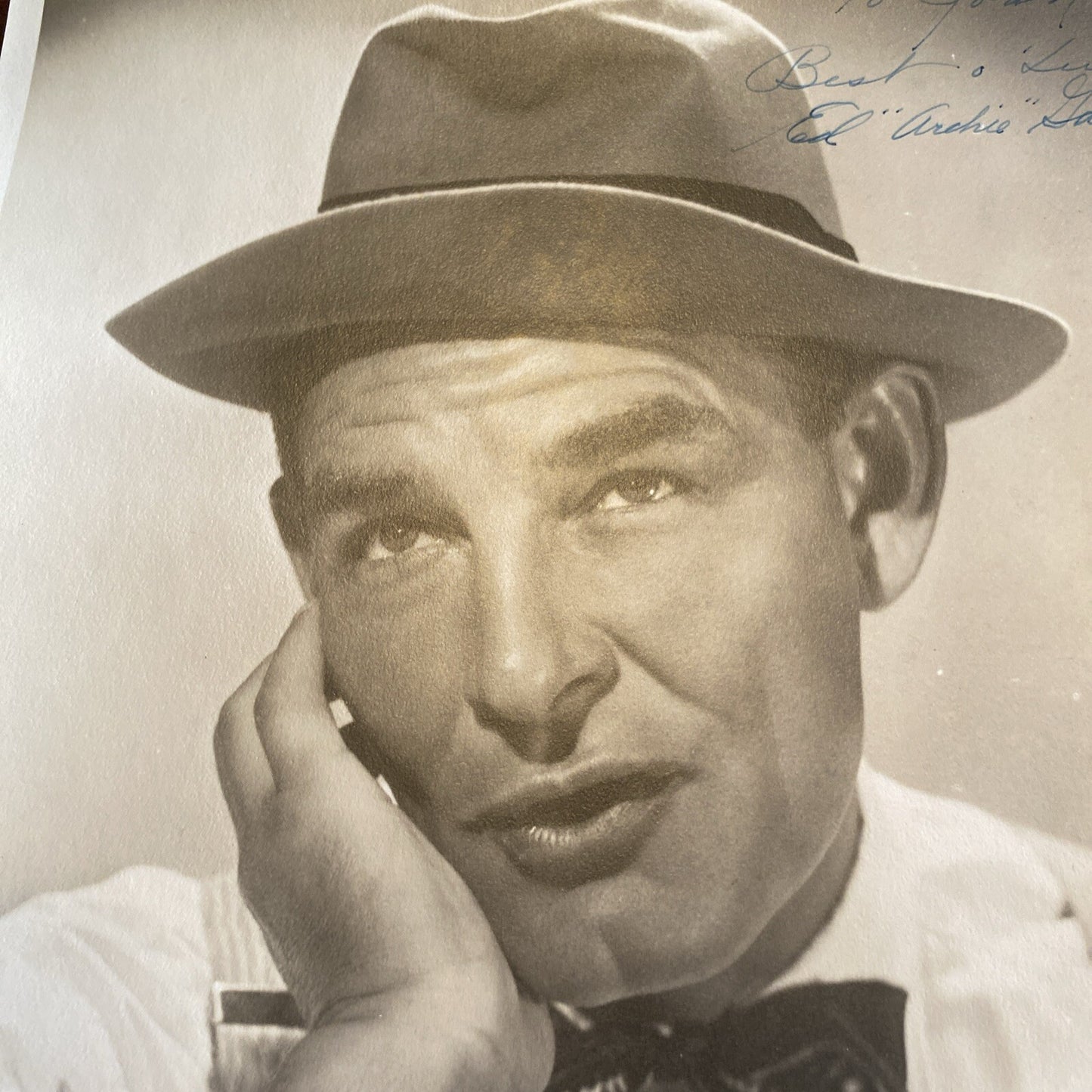 Hollywood Movie TV Star Ed Archie Gardner AUTOGRAPHED INK Real PHOTO 8 x 10 Radi