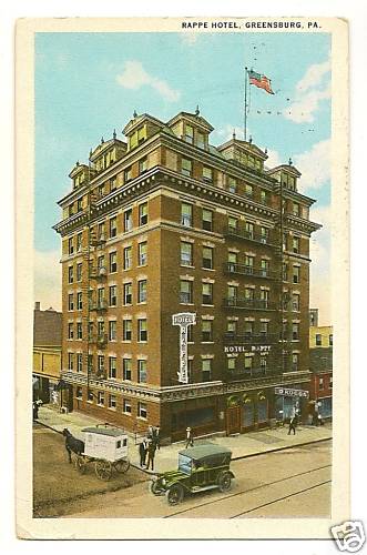 Rappe Hotel Greensburg Pennsylvania PA