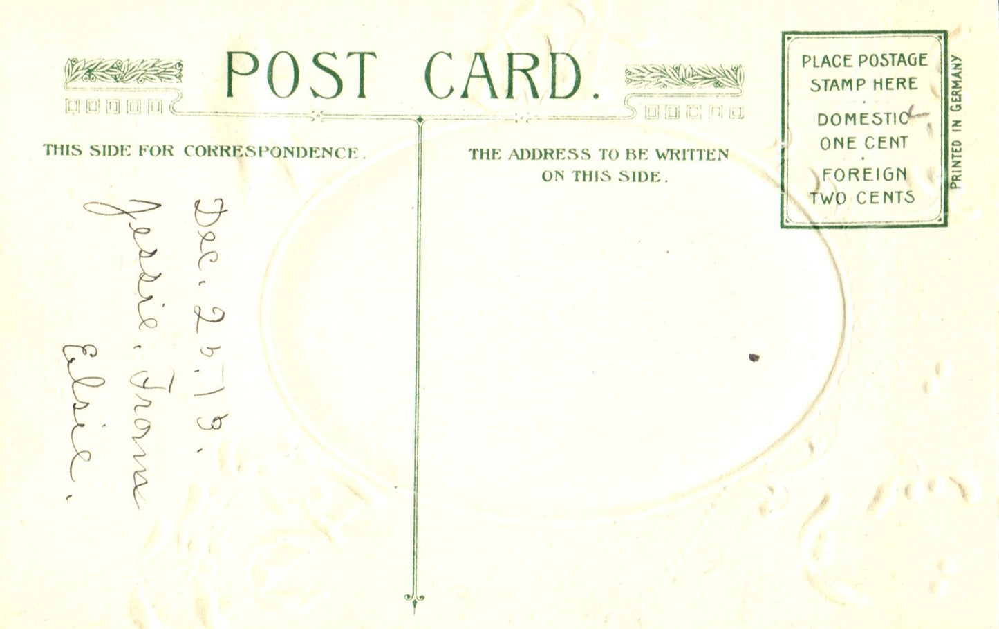 John Winsch Clifton Bingham Poem To Wish You A Merry Christmas Vintage Postcard