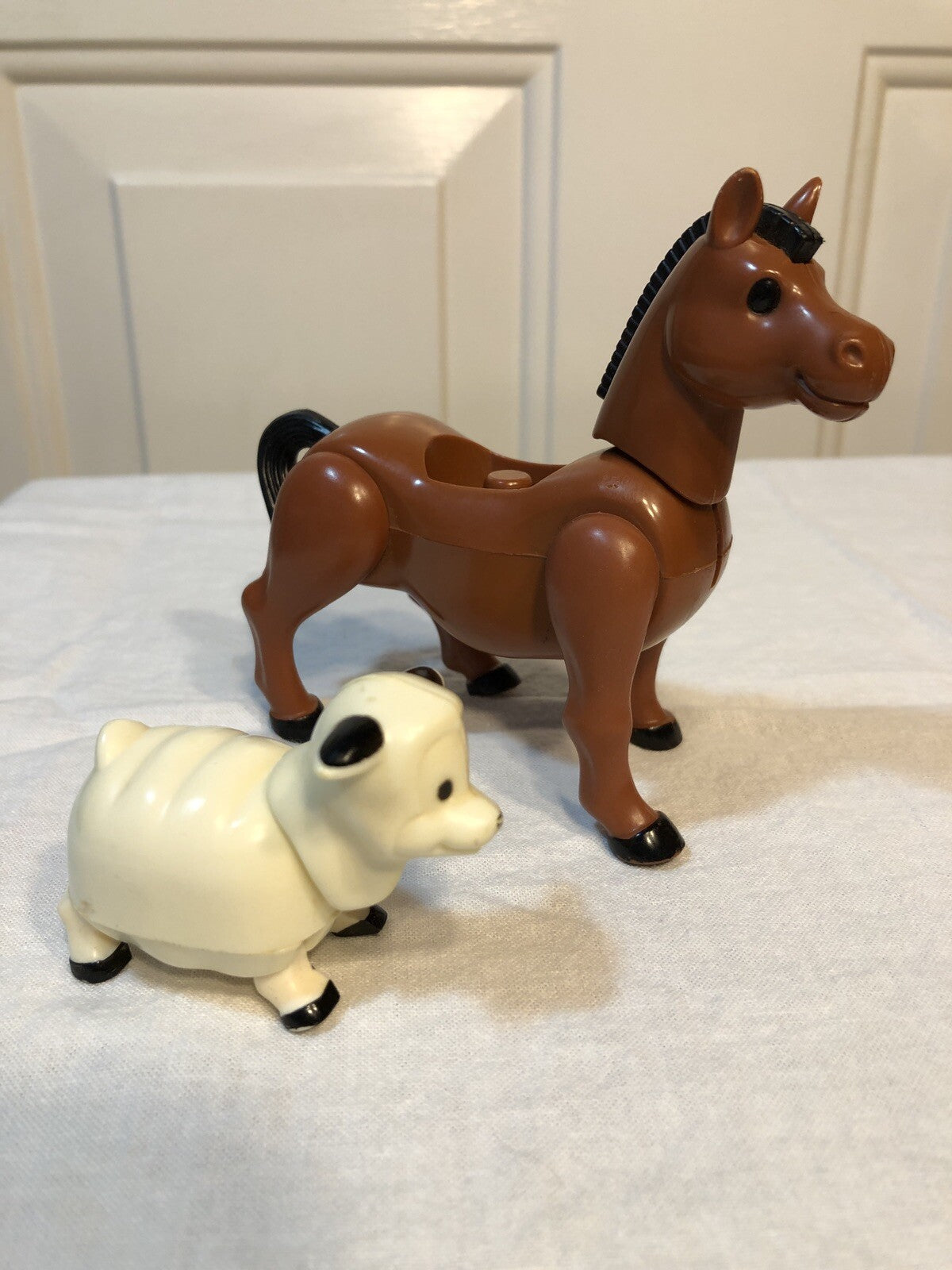 Lot of 10 Li'l Playmate Farm - 3 People Horse Dog Pig Cow Sheep Tractor Fence