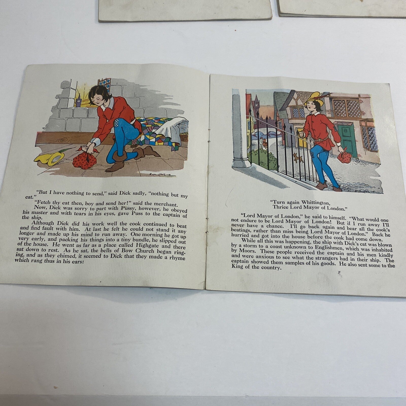 My Own Fairy Tale Library 8 LINENLIKE Books In A Box~Platt & Munk~No  3000~1939