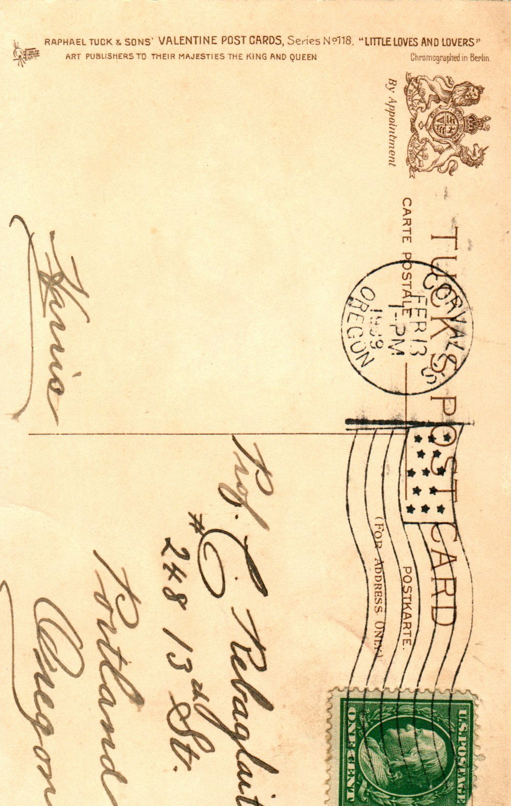 Tuck Boy Holds Straw Hat over Face Drops Roses Letter Valentine Postcard Ser 118