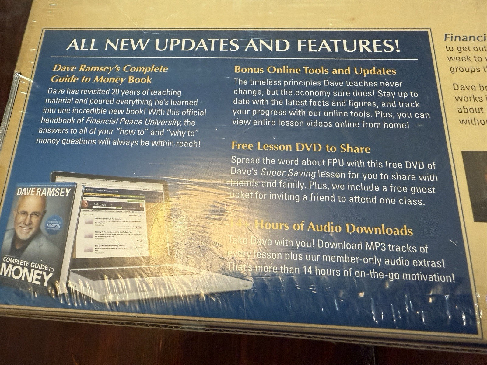 Dave Ramsey Financial Peace University Kit FPU DVD & Book New Sealed 2012