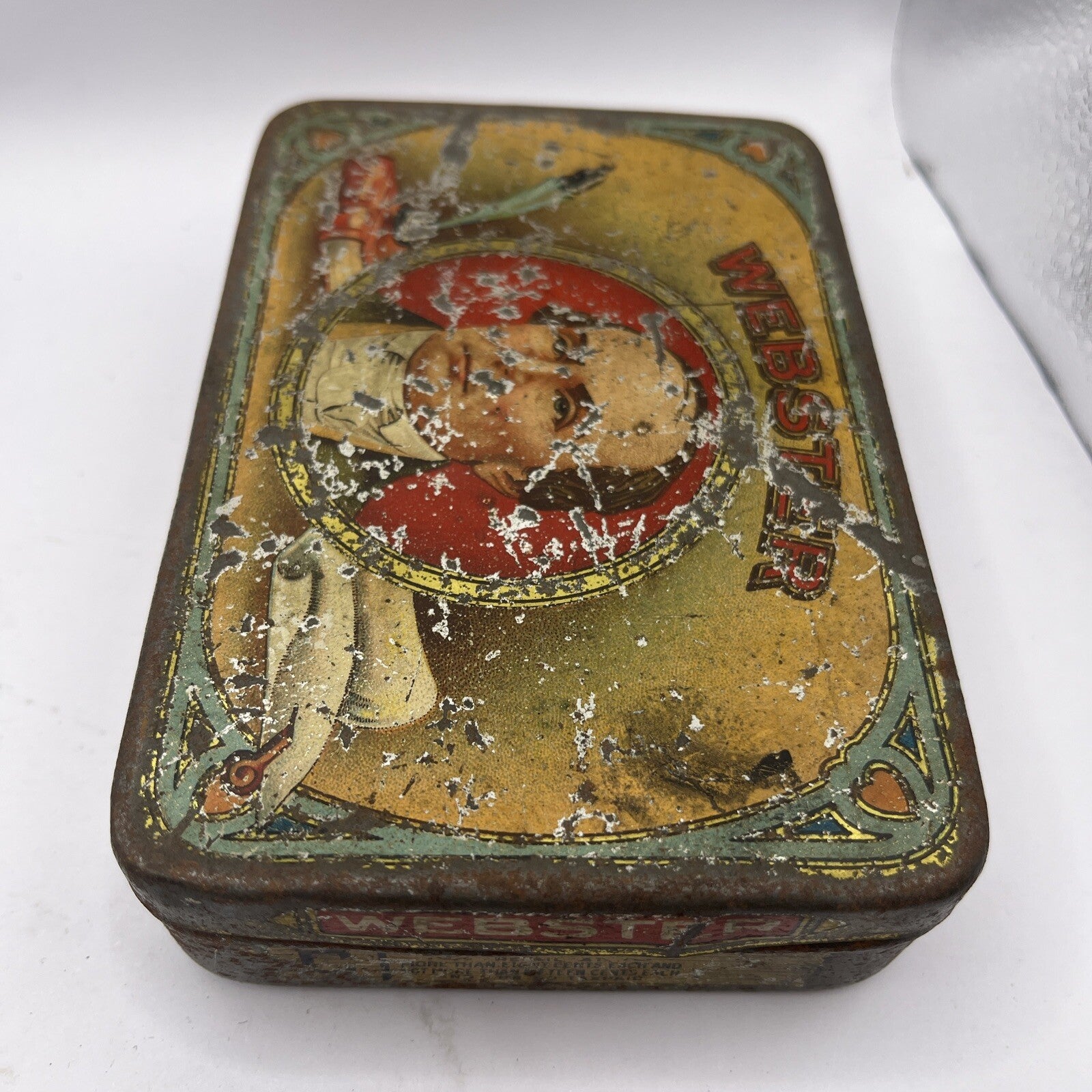 Vintage Webster Cigar Tin Box ONLY Michigan USA
