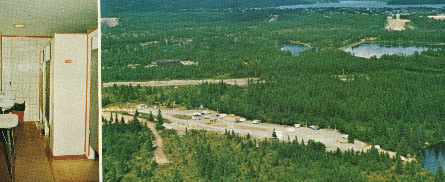 Panoramic Wawa Tent and Trailer Park Wawa Canada Scenic View Canada Postcard
