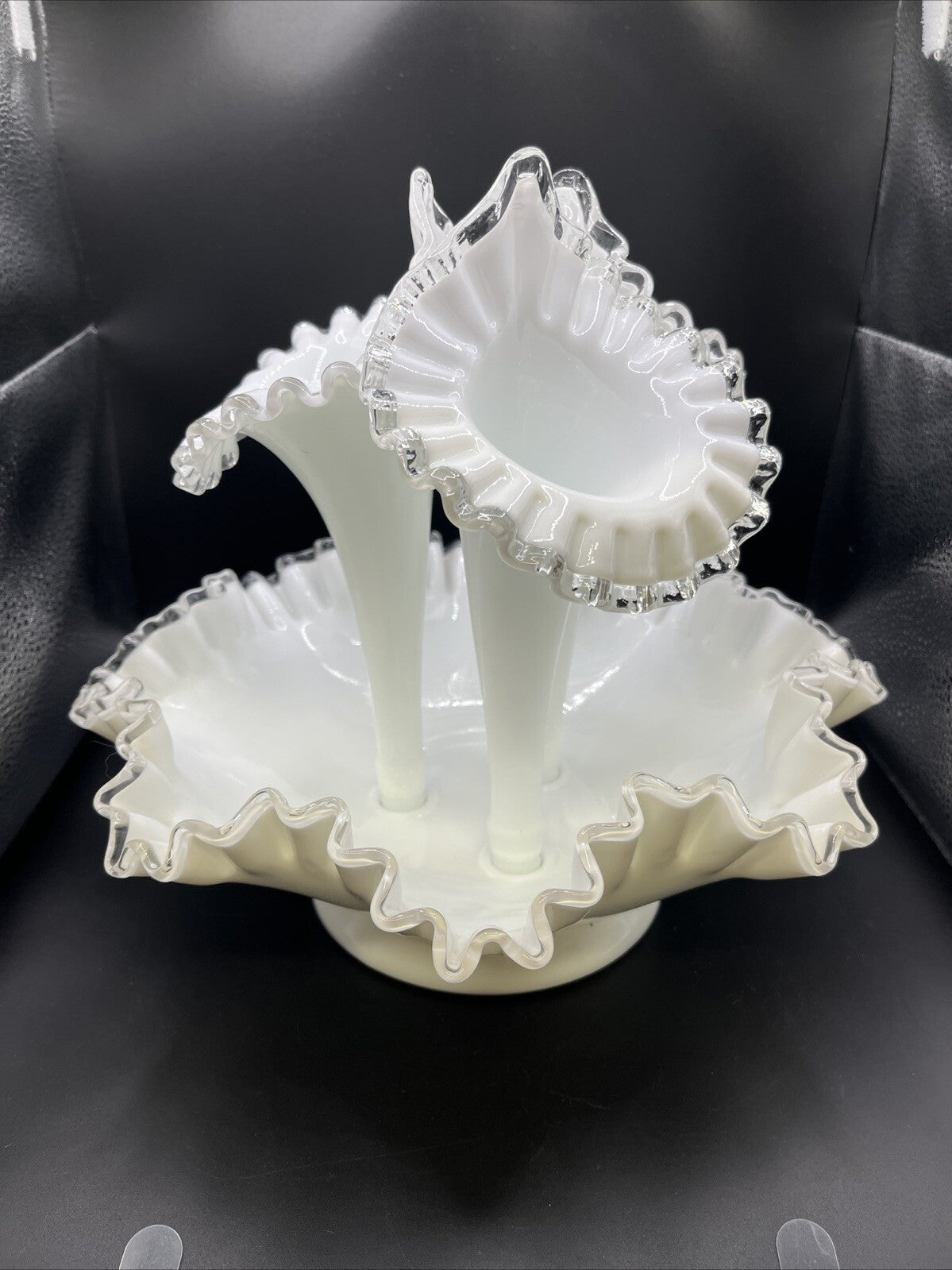 Fenton Silver Crest 4 Pc. Elegant Epergne