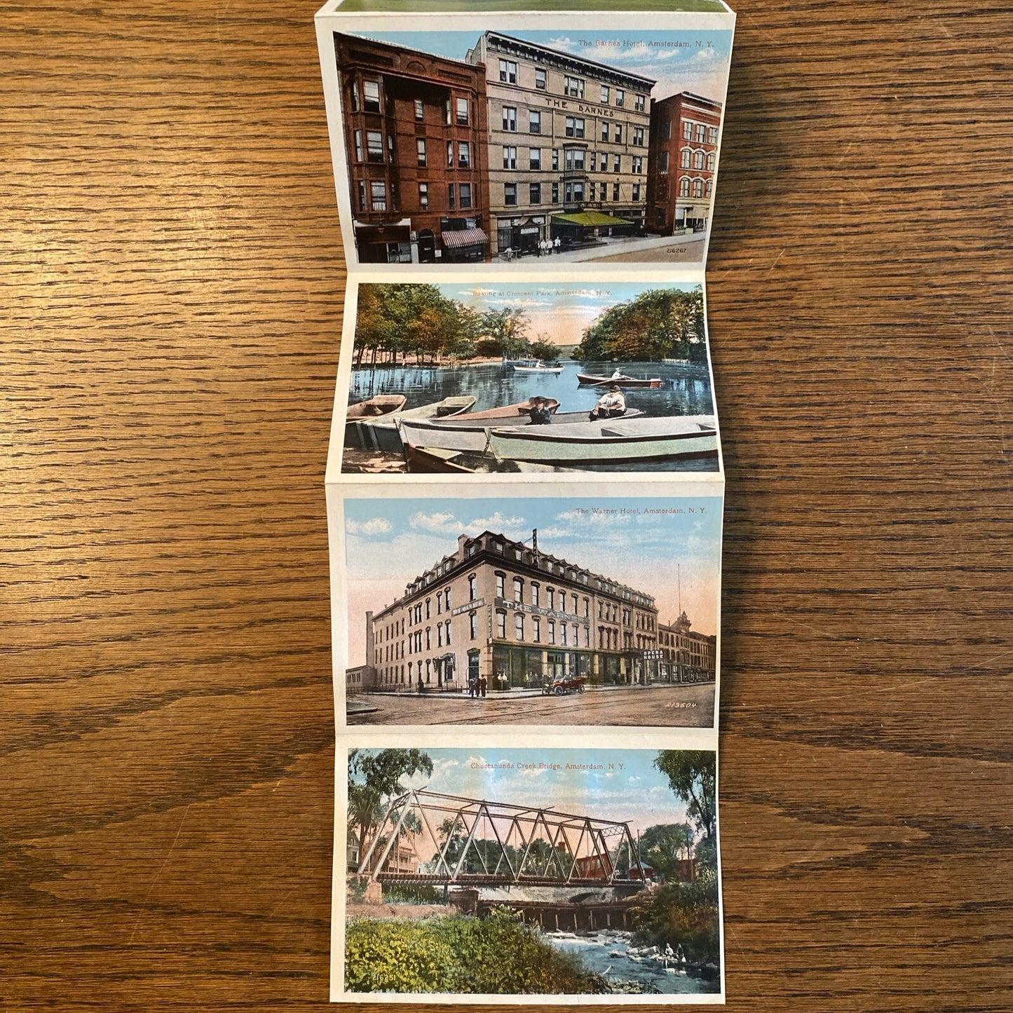 Rare Amsterdam New York NY Postcard Souvenir Folder