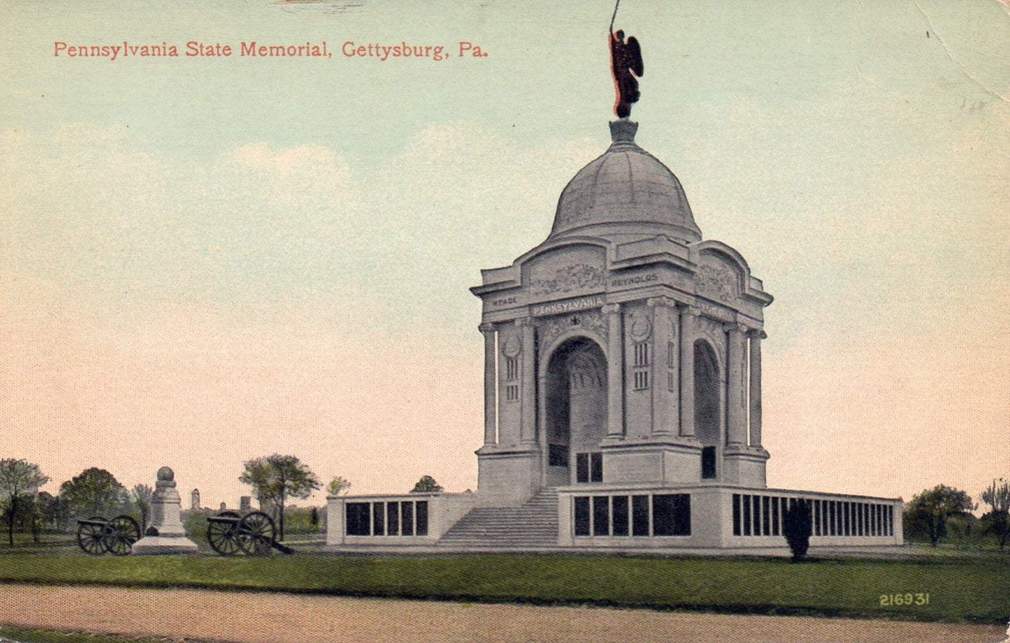 Pennsylvania State Memorial in Gettysburg PA Pennsylvania Postcard