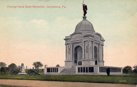 Pennsylvania State Memorial in Gettysburg PA Pennsylvania Postcard