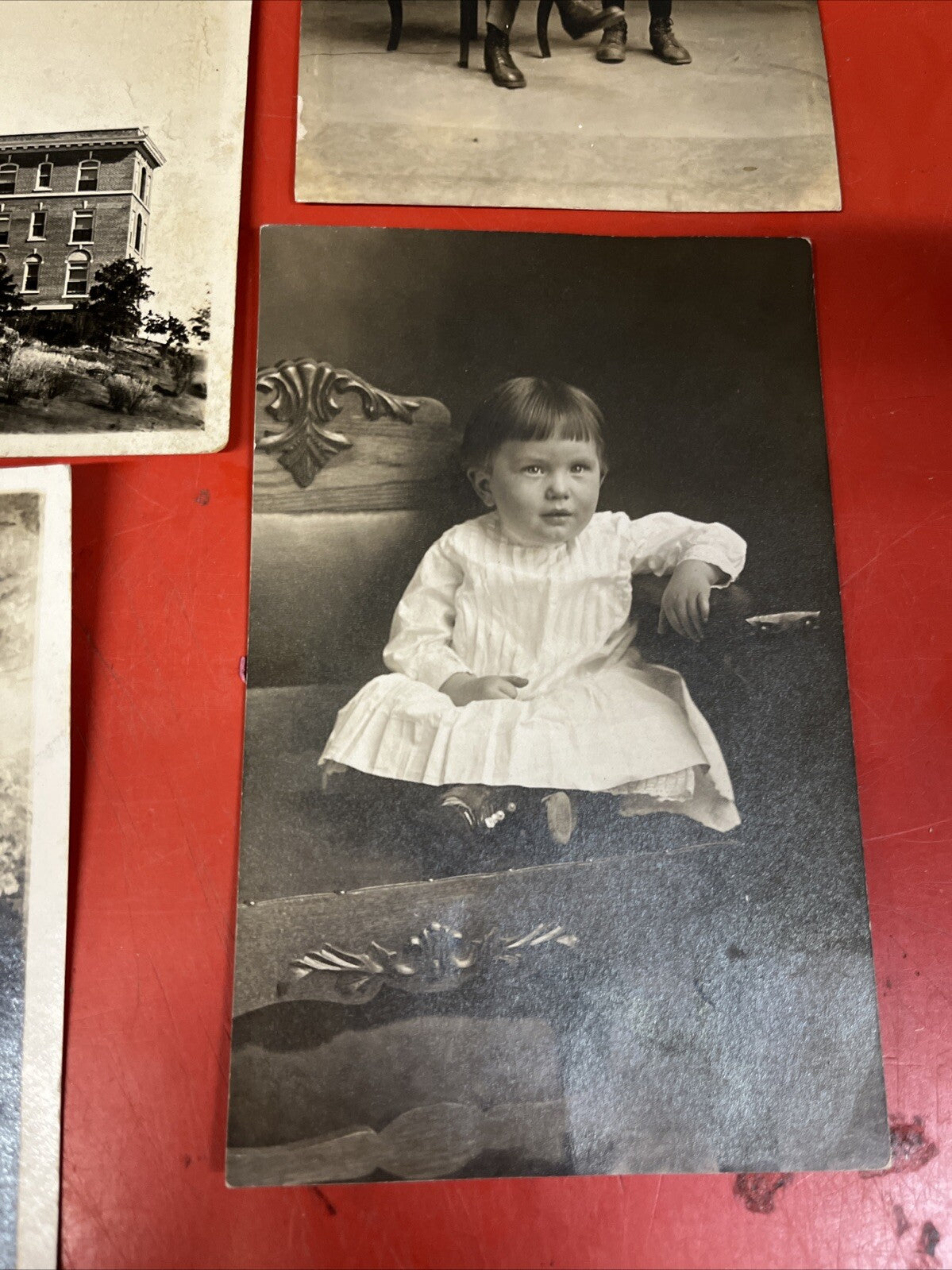Lot of 5 RPPC Real Photo Postcards Homes Early 1900s ?