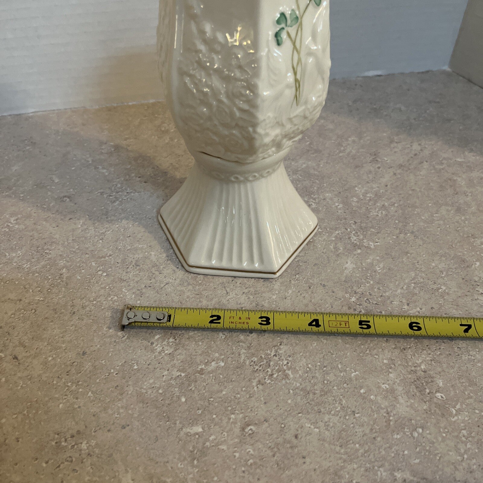 🍀BELLEEK Porcelain Tea light Votive Candle Holder With Shade Fairy Light Lamp