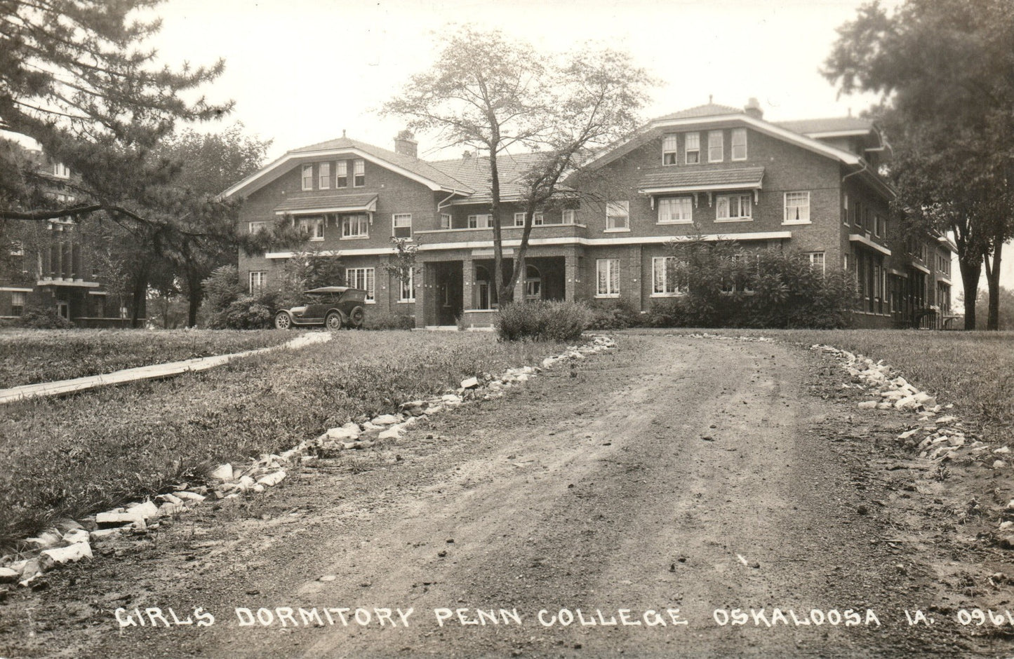 Real Photo Girls Dormitory Penn State College Osklaloosa IA Iowa  Postcard