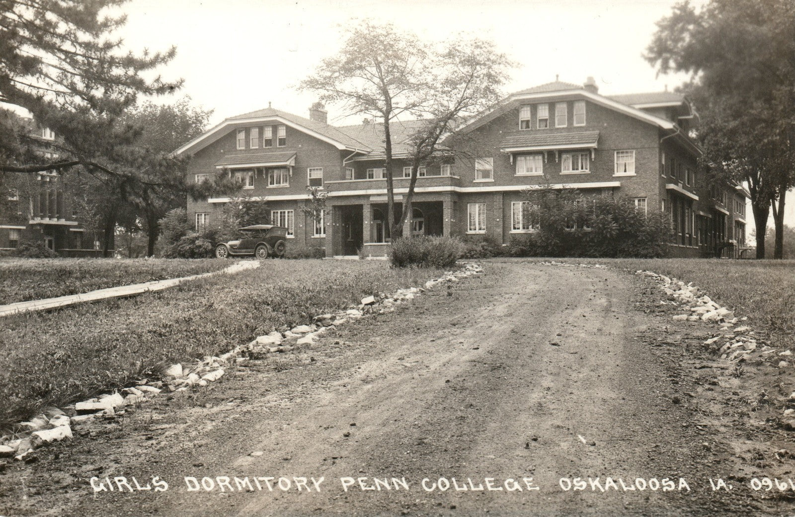 Real Photo Girls Dormitory Penn State College Osklaloosa IA Iowa  Postcard
