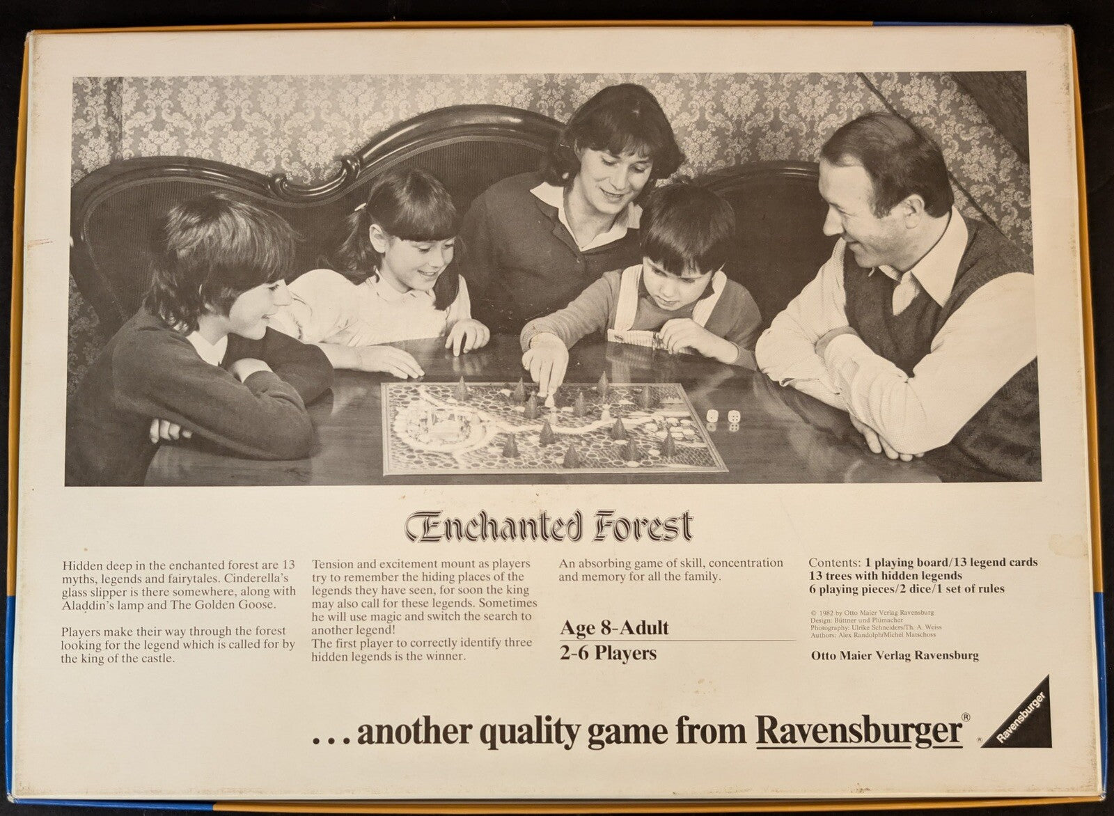 1982 Enchanted Forest Board Game Otto Maier Verlag Revensburg Ravensburger