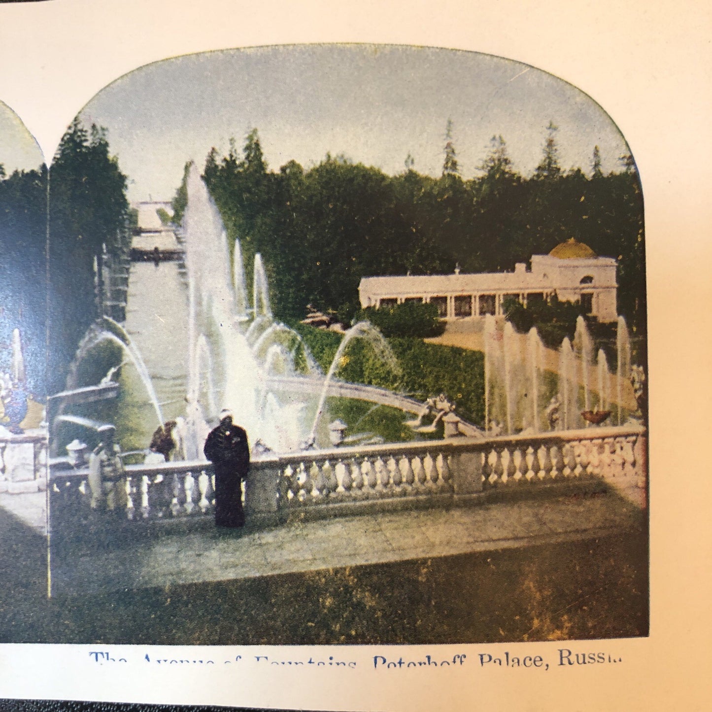 RARE Stereoview Paper Cards Peterhof Palace Saint Petersburg Russia