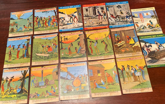 17 Vintage The Mountain Boys Paul Webb Caricatured Cartoon Comic Ink Blotter