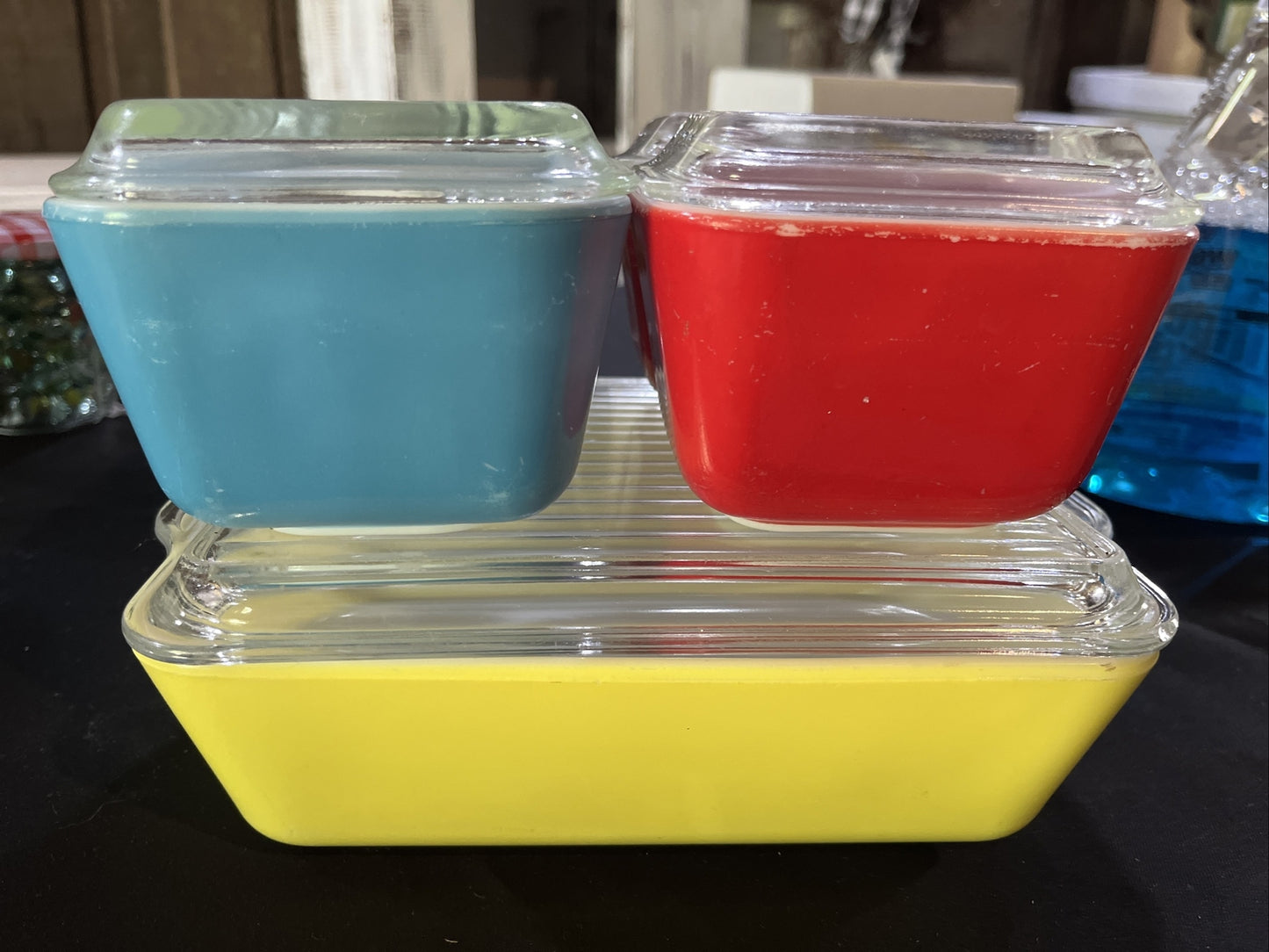 PYREX PRIMARY COLOR REFRIGERATOR SET (B057)