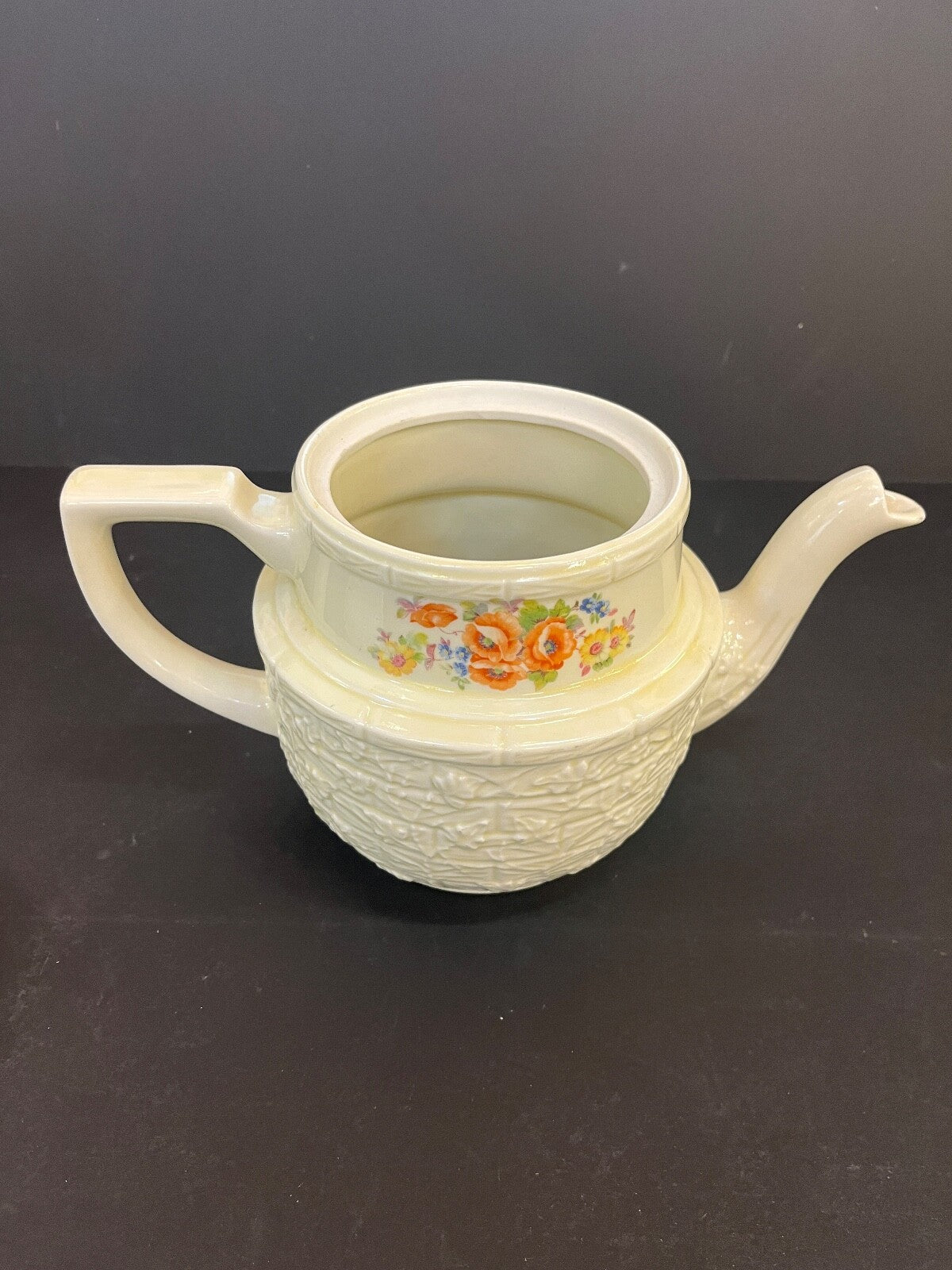 Vintage Enterprise Aluminum Co. Orange Floral Coffee Drip-O-Later