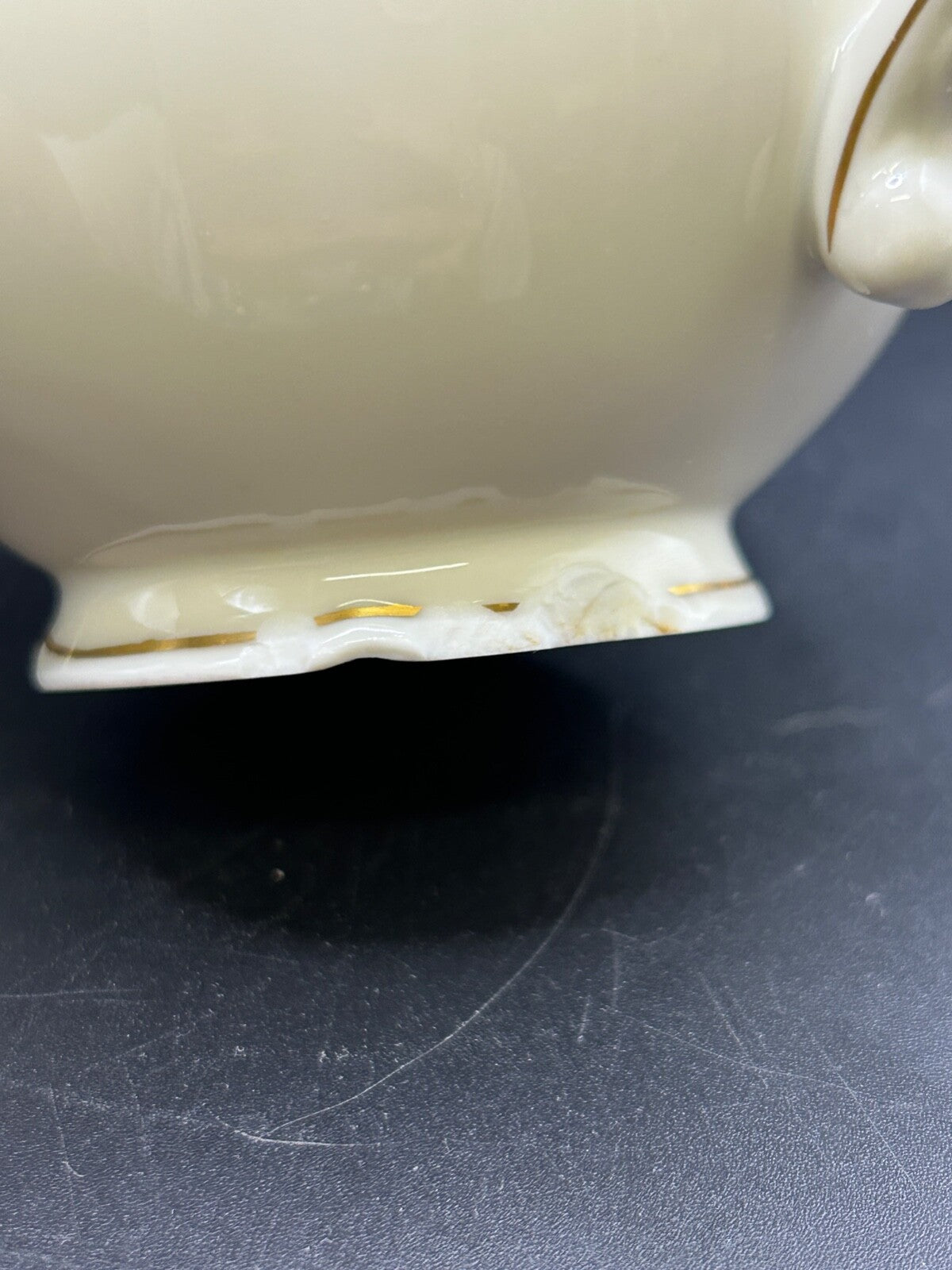 RARE Waldershof Bavaria Germany Sugar and Creamer with Gold Rim