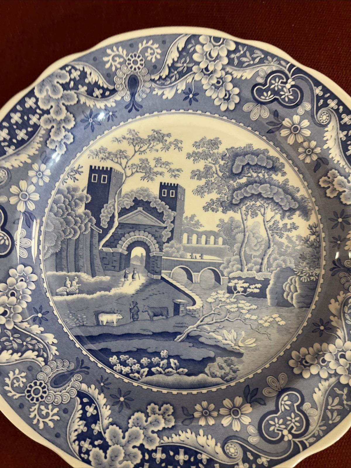 Vintage Spode Blue Room Collection Traditions Series Castle Plate