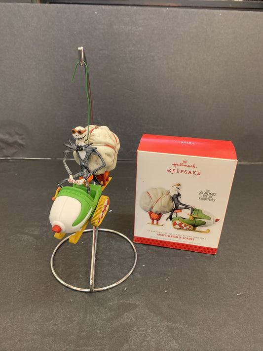Hallmark The Nightmare Before Christmas "Jack's Sleigh O' Scares" Ornament