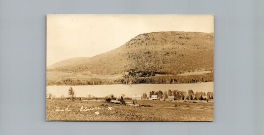1934 Real Photo Lake Elmore Morrisville Vermont VT Postcard