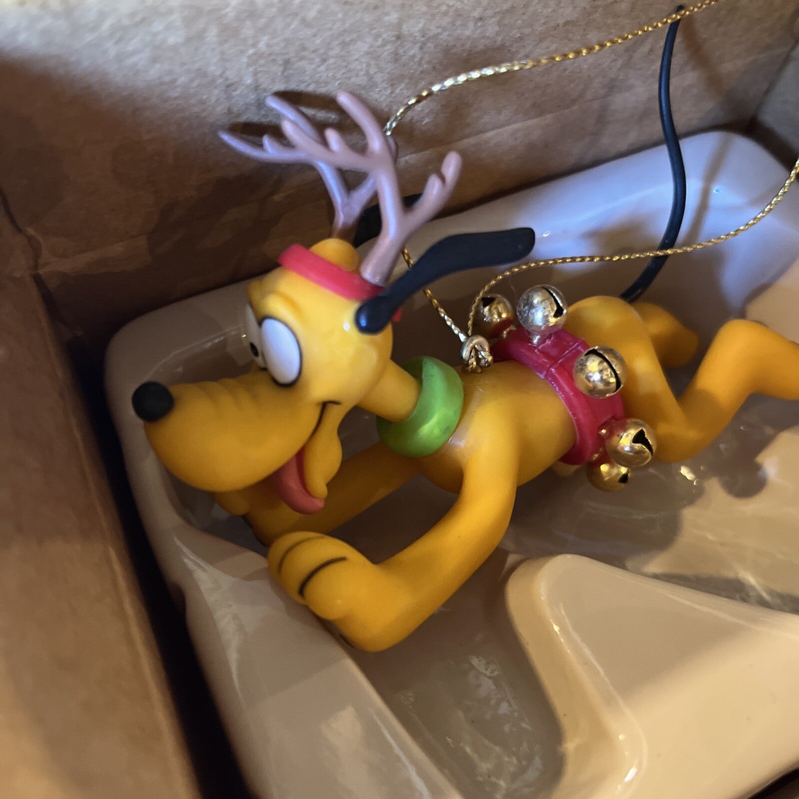 Pluto Disney Character Ornament - Disney Xmas Christmas Ornament New Grolier