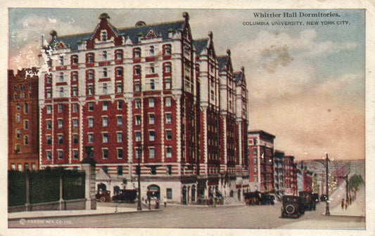 Columbia University NYC New York Whittier Hall Dorms