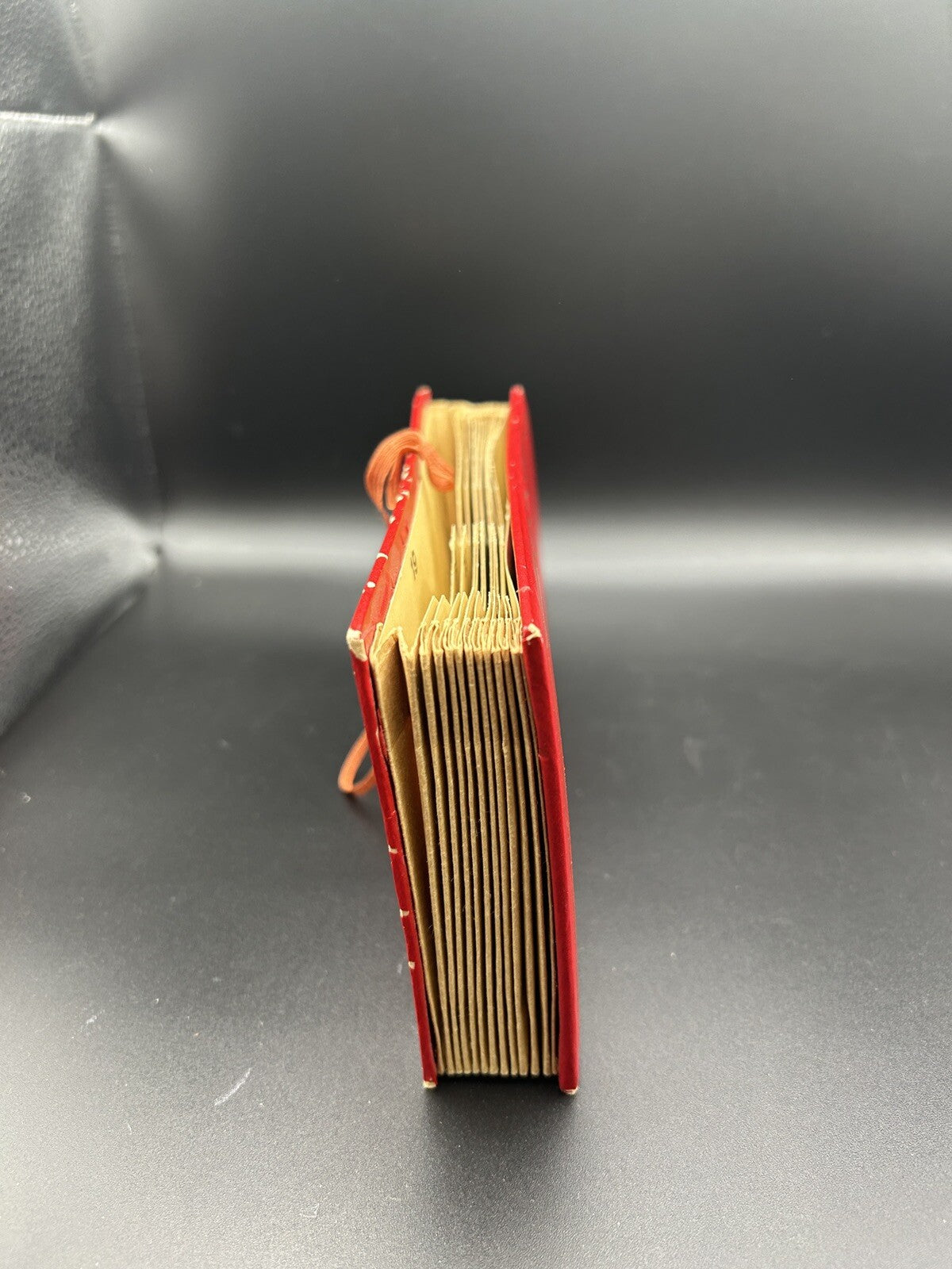 Vintage Red 12 Month Check File Jan-Dec Made in Japan