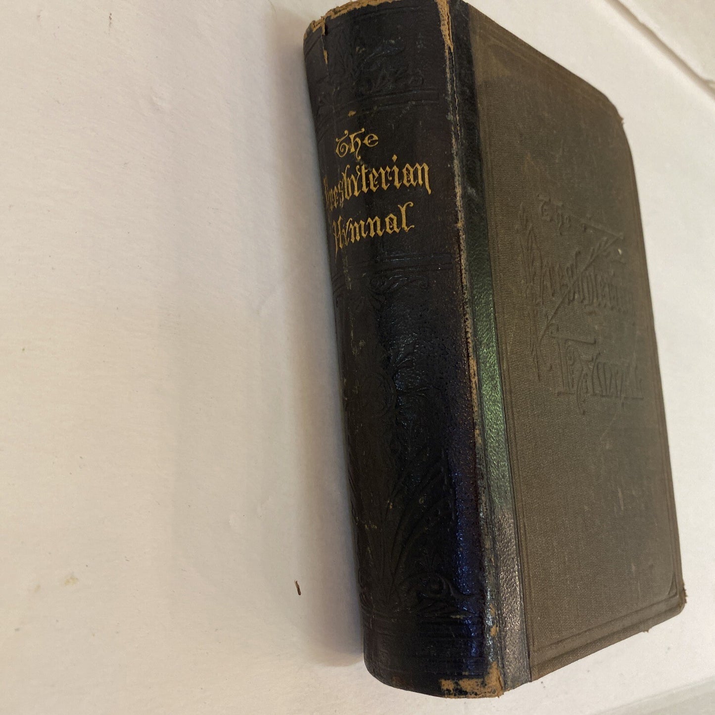 THE PRESBYTERIAN HYMNAL 1874 ANTIQUE RARE BOOK LEATHER REV. JOSEPH T DURYEA D.D.