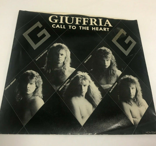 Giuffria Call to The Heart 45 Vintage Record Album  