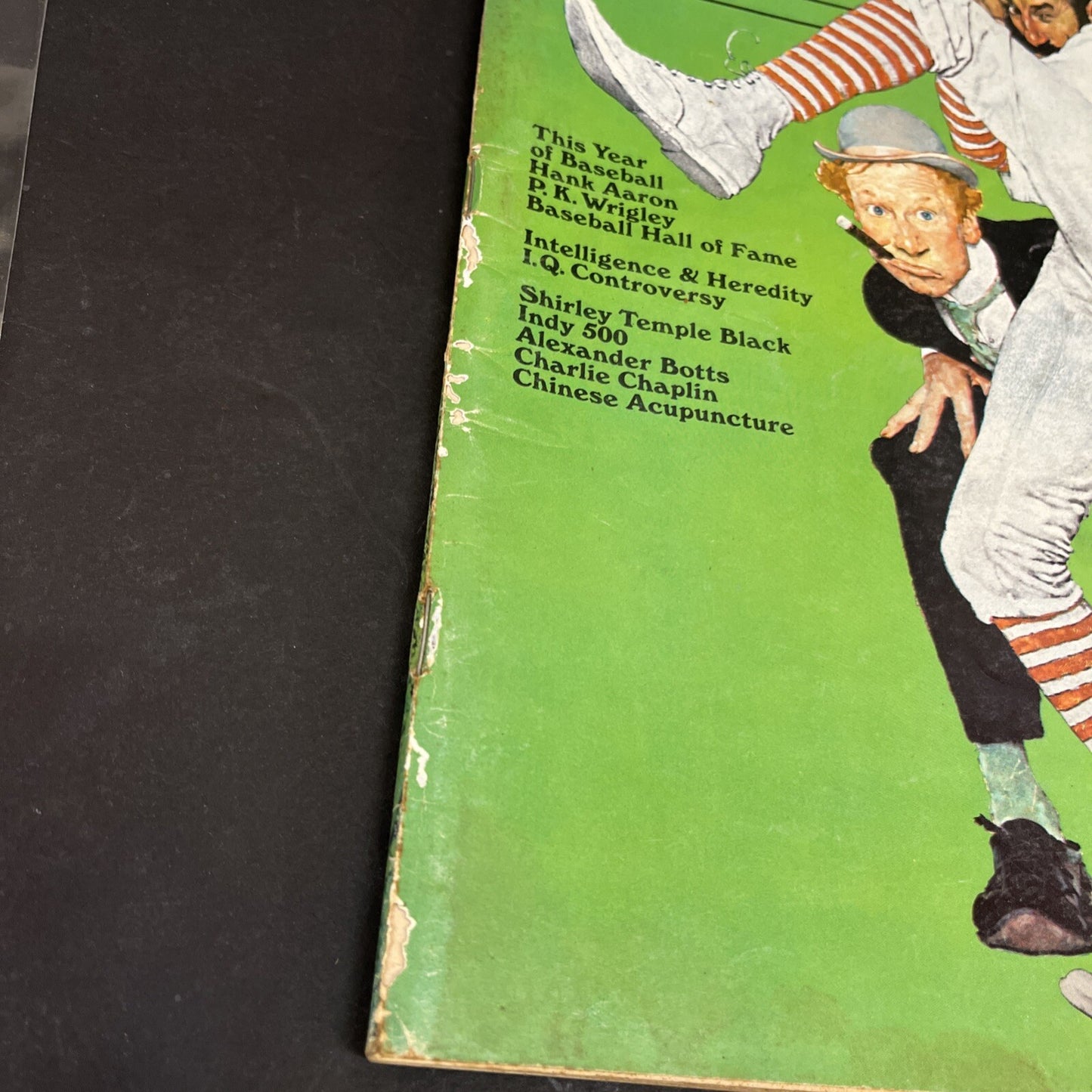 The Saturday Evening Post Summer 1972 COVER Norman Rockwell baseball SPORTS