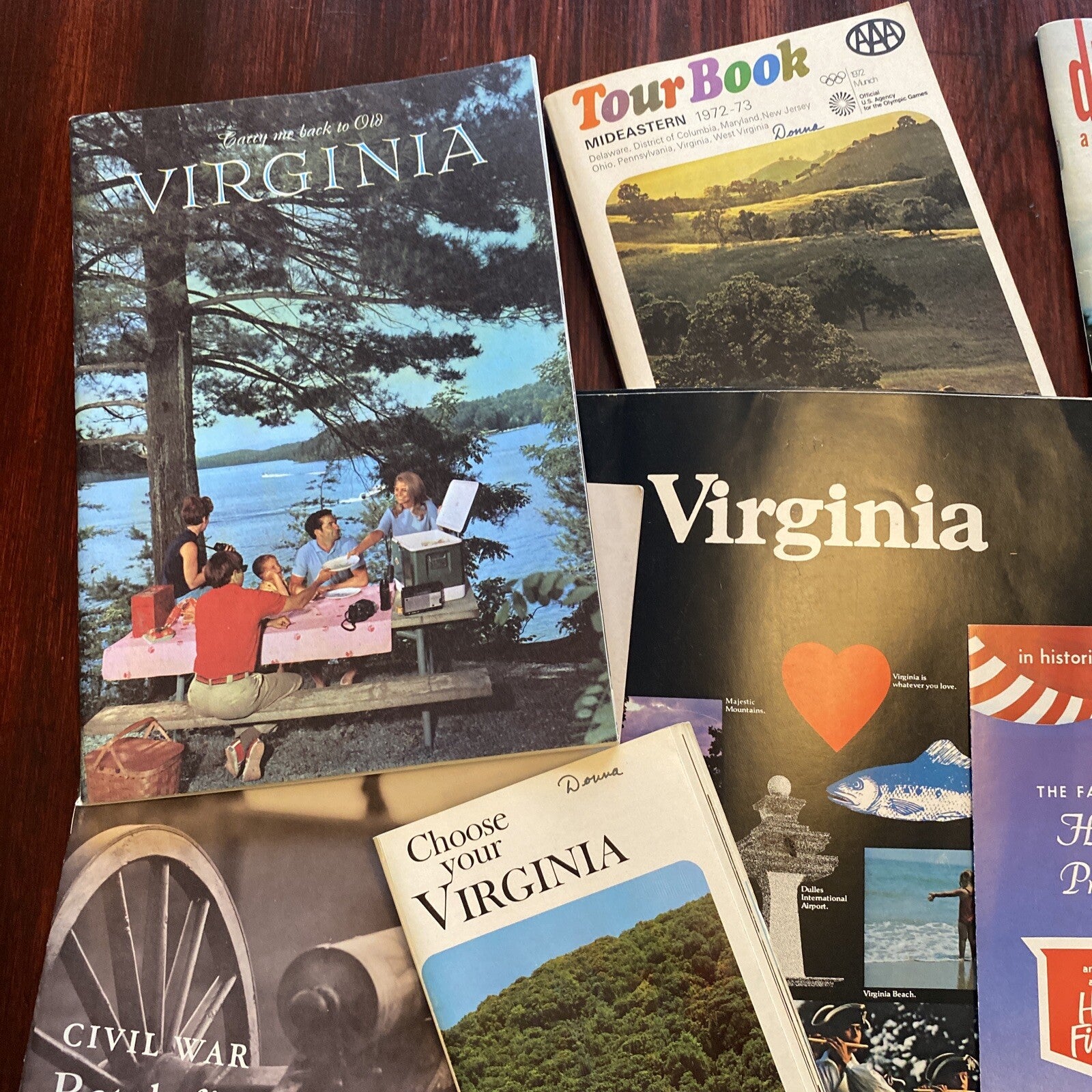Lot Tourist Tourism Brochures Guides Williamsburg VA Virginia Smokey mountains
