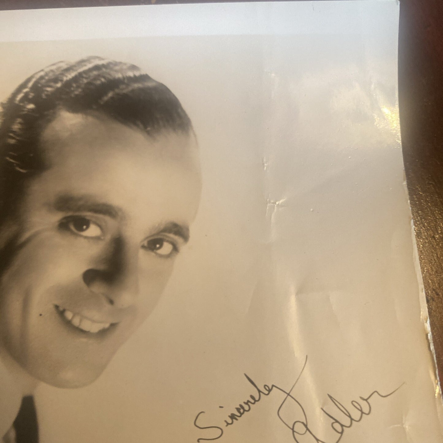 Hollywood Movie Star AUTOGRAPHED  Real PHOTO  Larry Adler Signed 5 x 7