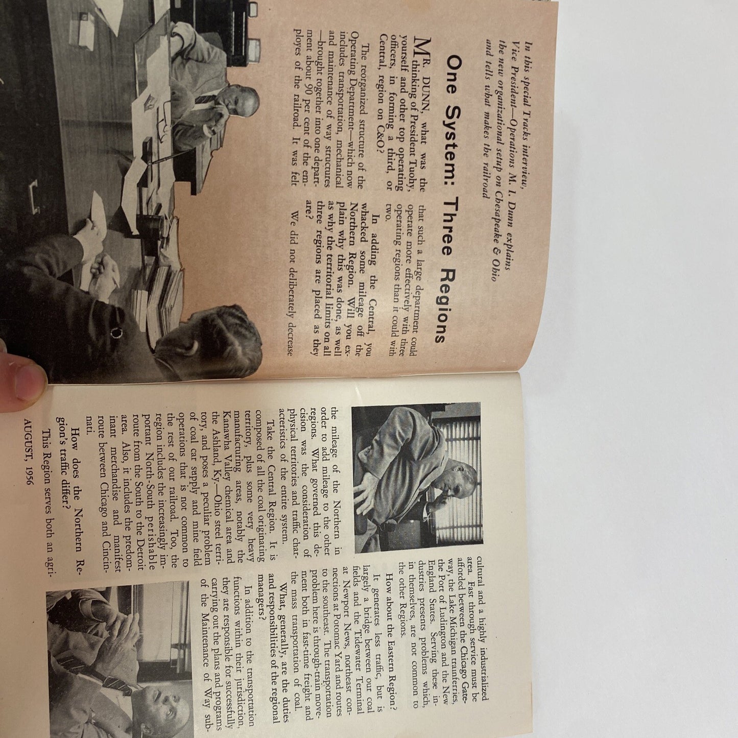 August 1956 TRACKS MAGAZINE CHESAPEAKE & OHIO RAILROAD RR TRAINS  