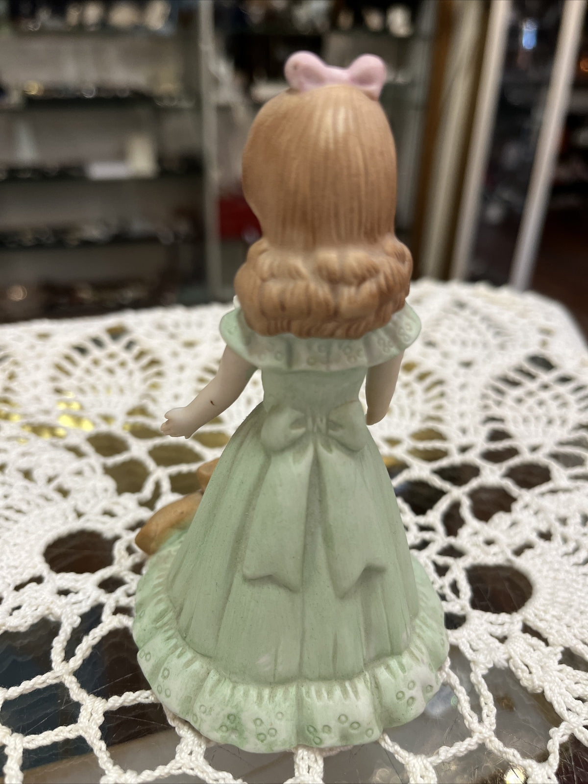 Enesco Growing Up birthday girls figurine blonde 7, cake topper