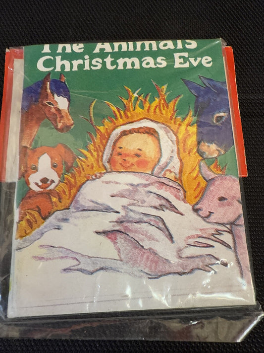 Vintage SSCO Mini Story Book The Animals Christmas Eve 24 pages Taiwan